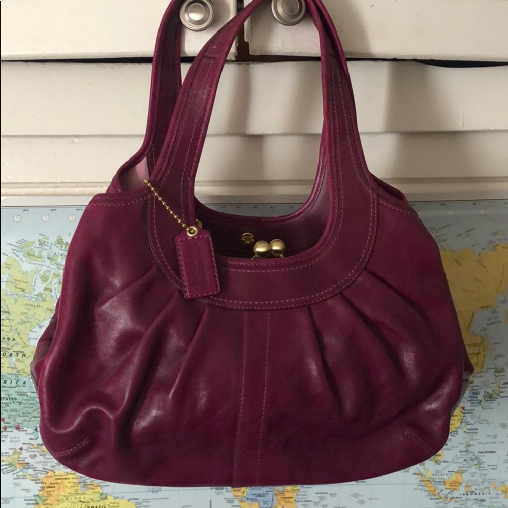 Fuchsia Coach Handbag